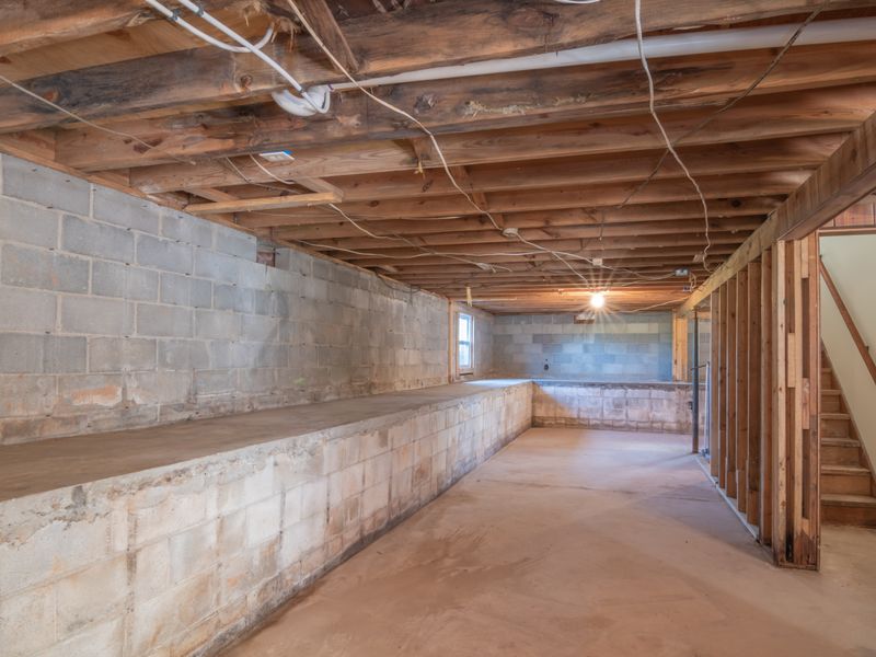 Foundation wall crack inspection