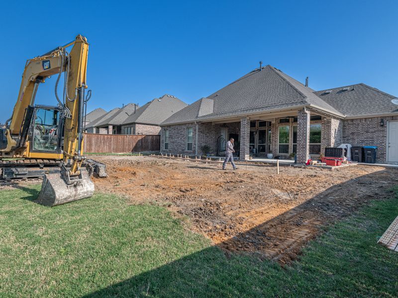 Foundation construction project